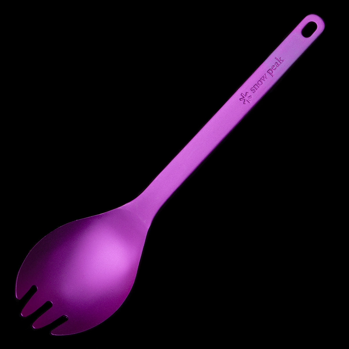 Snow Peak | Titanium Spork
Style # SCT-004
Color : Anodized Purple