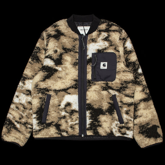 Carhartt WIP - Women's Janet Liner
Style # I035697-3BN
Color : Wild Dog Jacquard / Black
Materials : 100% Midweight Polyester Pile - 10.3 oz
Nylon taffeta lined
Nylon taffeta details
Front zip closure
Chest pocket with zipper
Side slanted hand pockets
RIb-knit collar