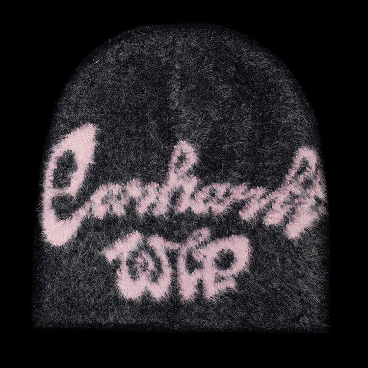 Carhartt WIP - Chedda Beanie
Style # I035509-3DY
Color : Black / Glassy Pink