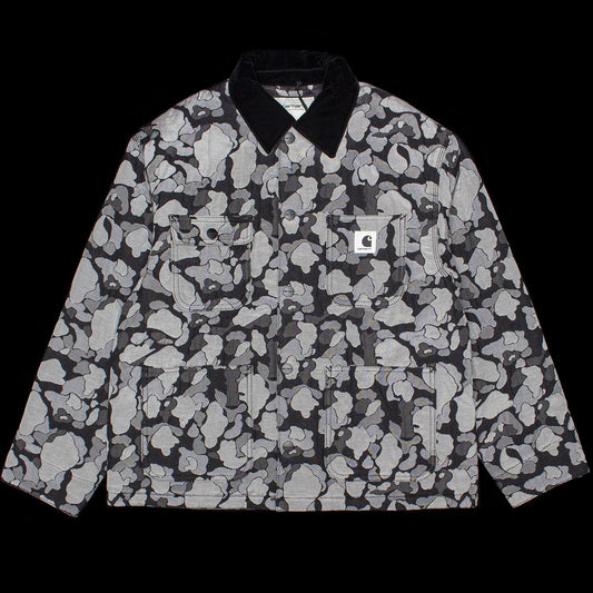 Carhartt WIP - Women's Tapestry Chore Coat
Style # I035315-3CI
Color : Wild Duck Jacquard / Black