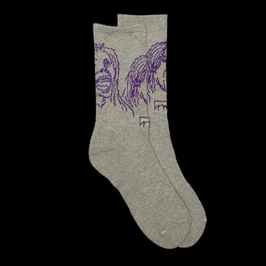 Fucking Awesome | Front Row Socks Color : Grey