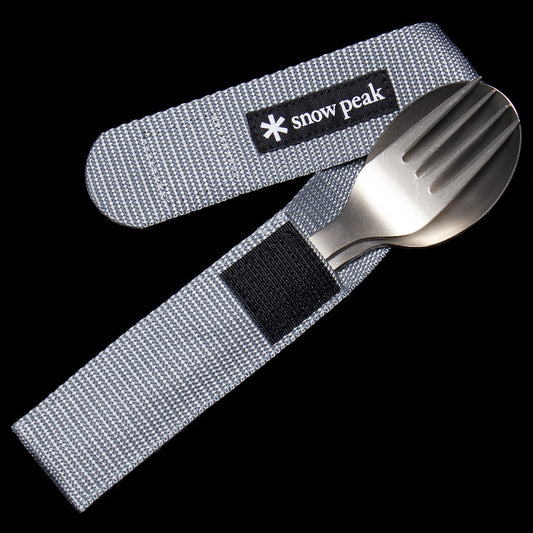 Snow Peak | Titanium Fork &amp; Spoon Set
Style # SCT-002
Color : Silver