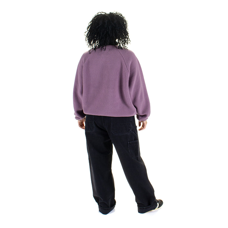 Carhartt WIP - Women's Flynn Fleece Jacket
Style # I035460-3DT
Color : Phlox / Black