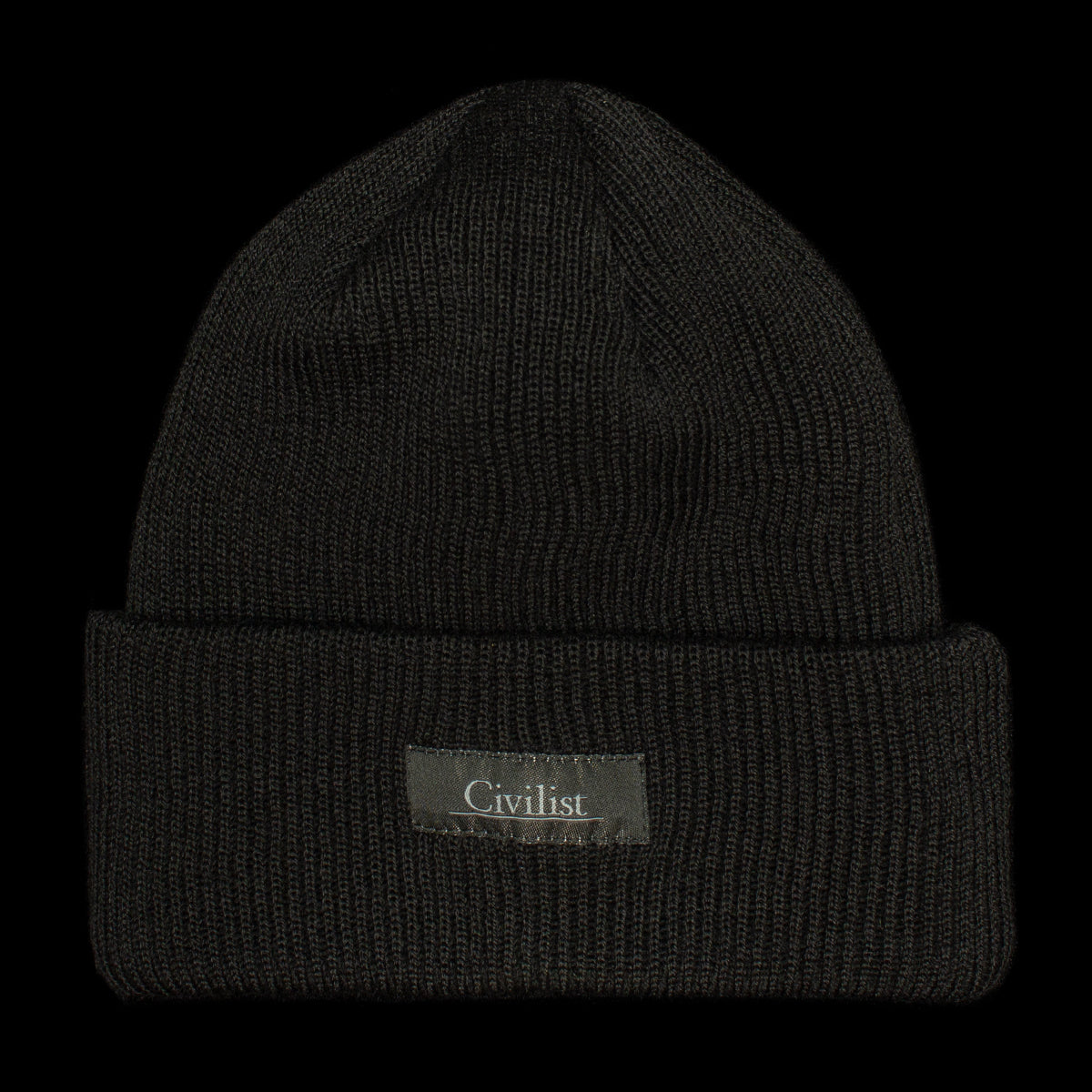 Civilist | Schurwolle Beanie
Color : Black