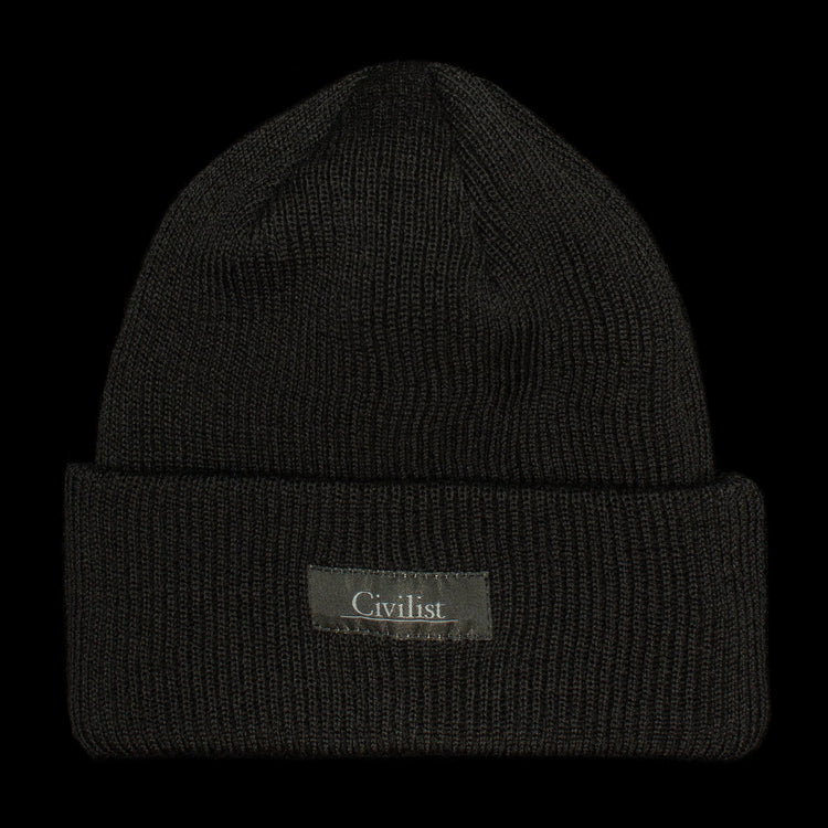 Civilist | Schurwolle Beanie
Color : Black