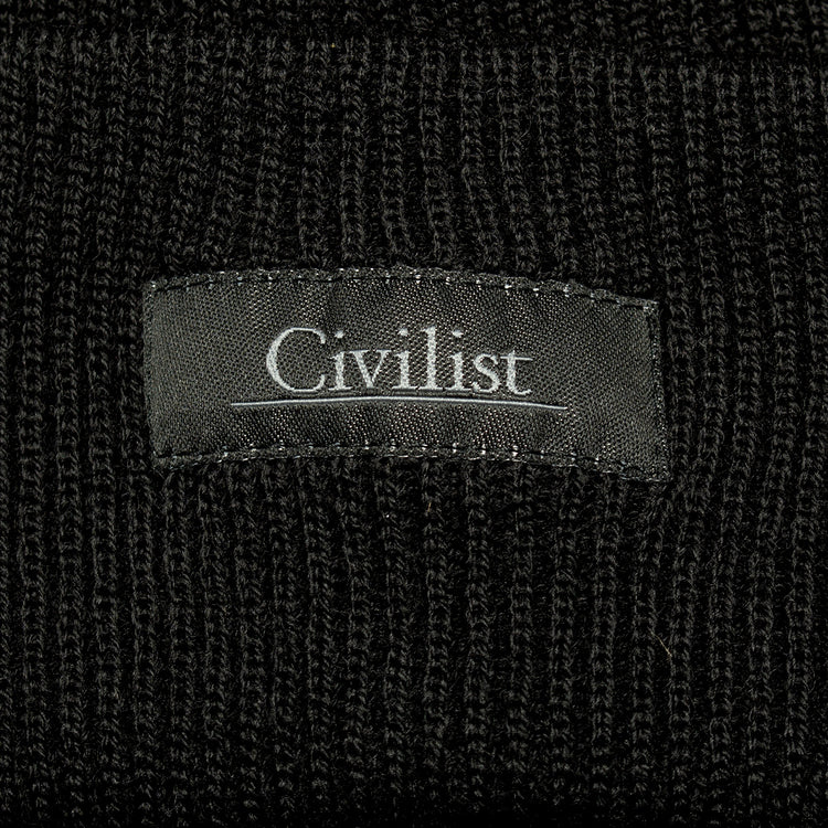 Civilist | Schurwolle Beanie
Color : Black