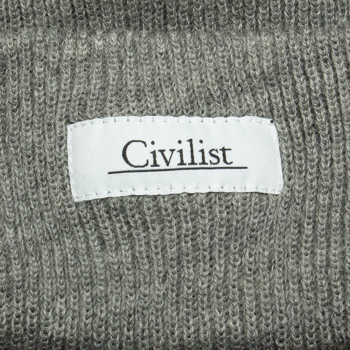 Civilist | Schurwolle Beanie
Color : Heather Grey