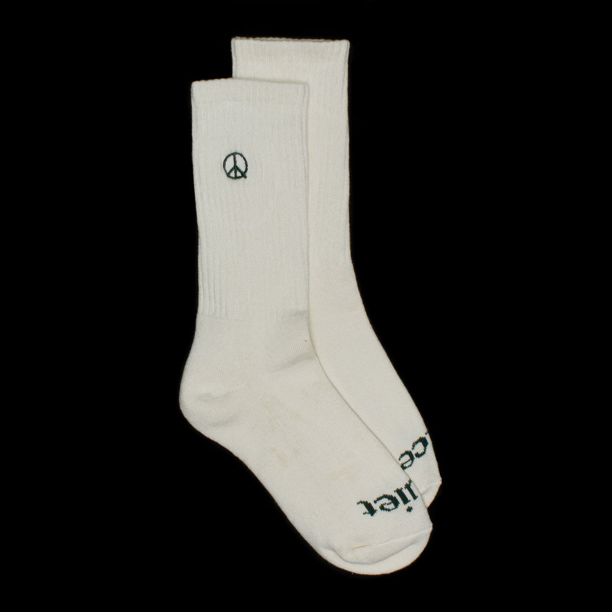 Museum Of Peace &amp; Quiet | Icon Socks
Color : Bone / Green