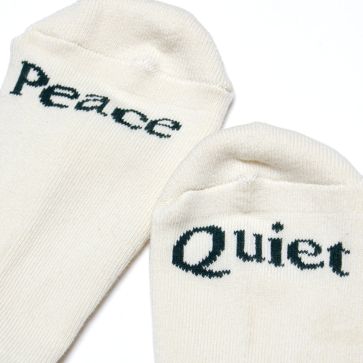 Museum Of Peace &amp; Quiet | Icon Socks
Color : Bone / Green