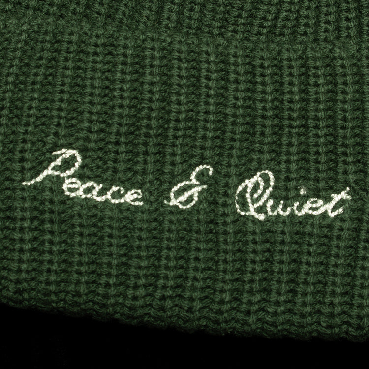 Museum Of Peace &amp; Quiet | Signature Rib Knit Beanie

Color : Forest