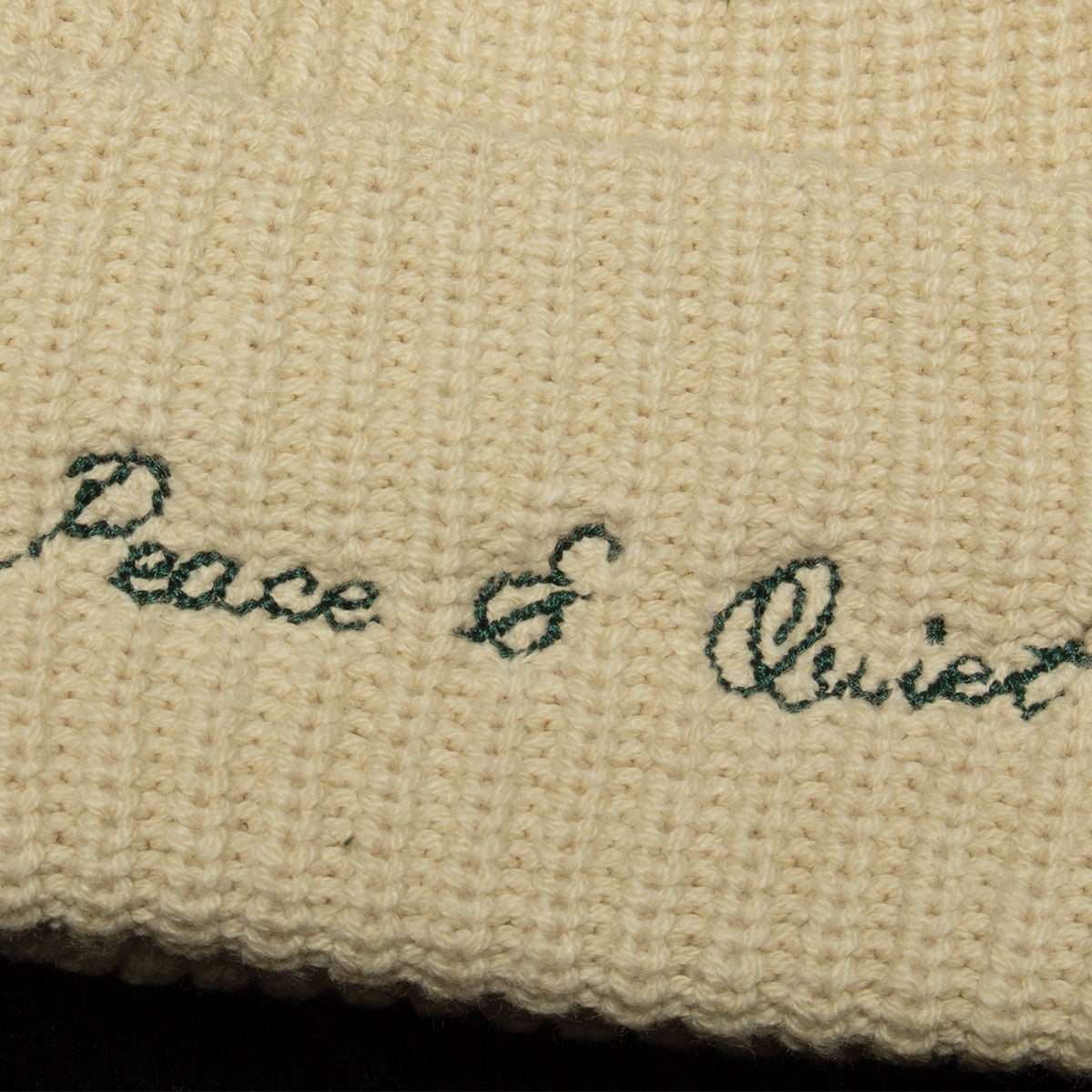 Museum Of Peace &amp; Quiet | Signature Rib Knit Beanie

Color : Bone