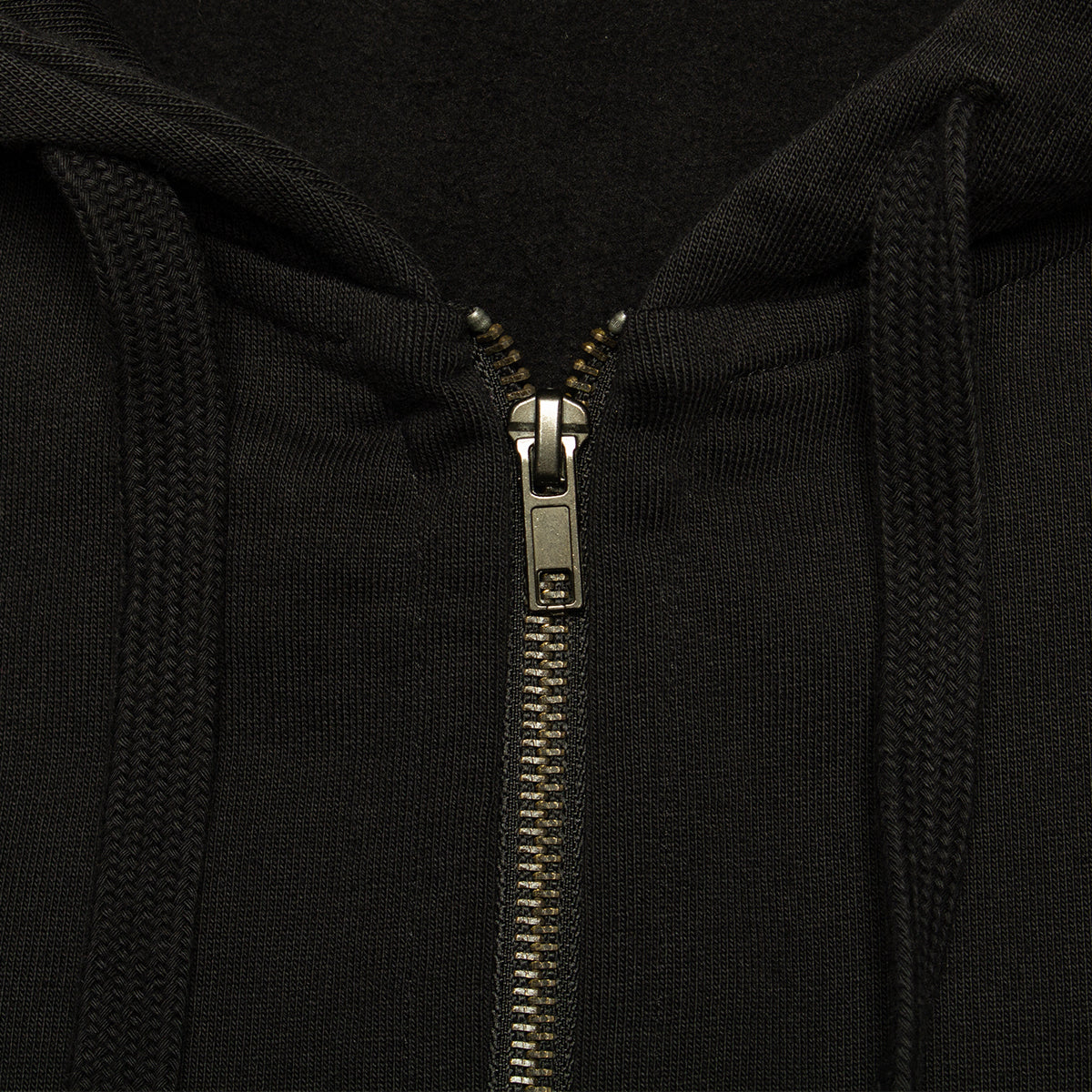 Civilist | Studded Heavy Zip Hood
Color : Black