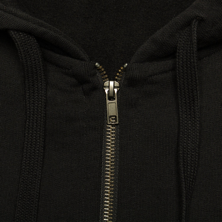 Civilist | Studded Heavy Zip Hood
Color : Black