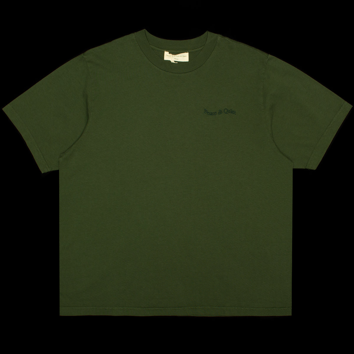 Museum Of Peace &amp; Quiet | Wordmark Pigment Dyed T-Shirt
Color : Forest