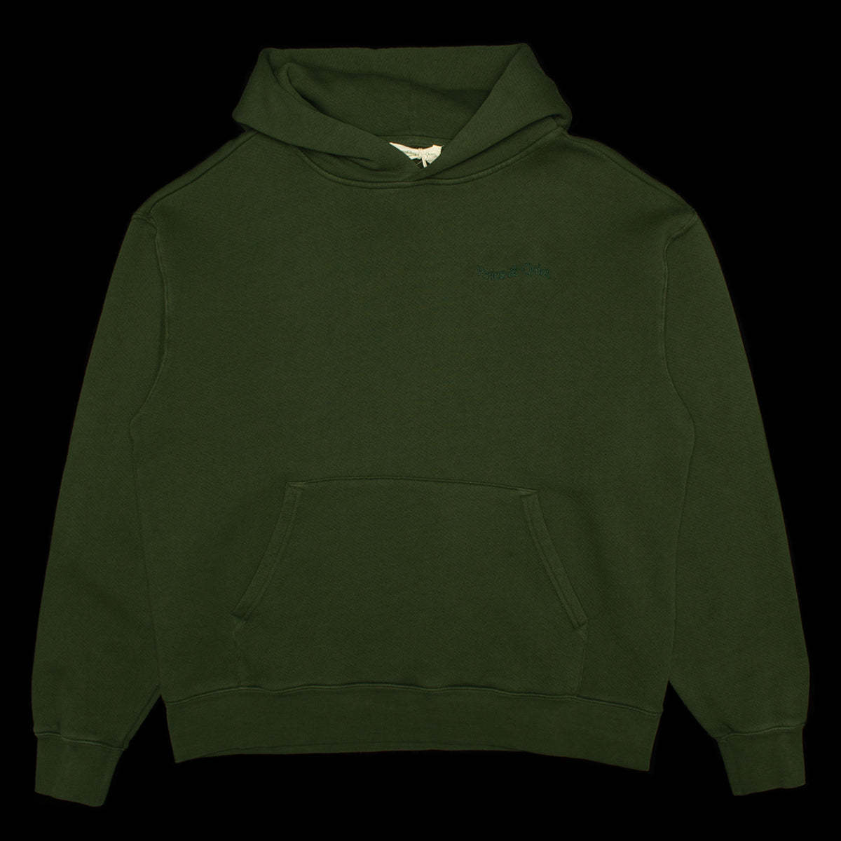 Museum Of Peace &amp; Quiet | Wordmark Pigment Dyed Hoodie
Color : Forest