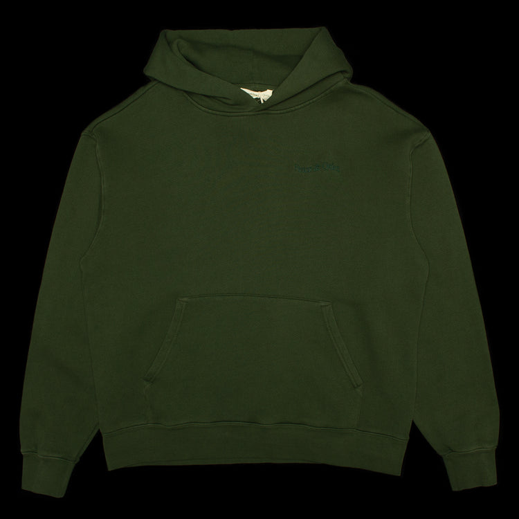 Museum Of Peace &amp; Quiet | Wordmark Pigment Dyed Hoodie
Color : Forest