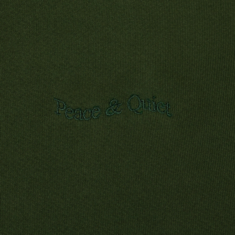 Museum Of Peace &amp; Quiet | Wordmark Pigment Dyed Hoodie
Color : Forest