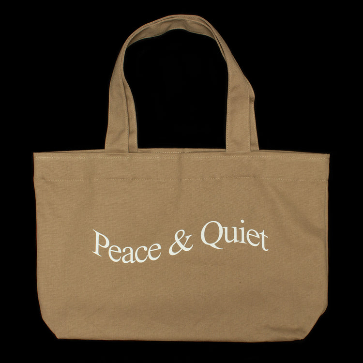 Museum Of Peace &amp; Quiet | Wordmark Pigment Dyed Tote Bag
Color : Taupe