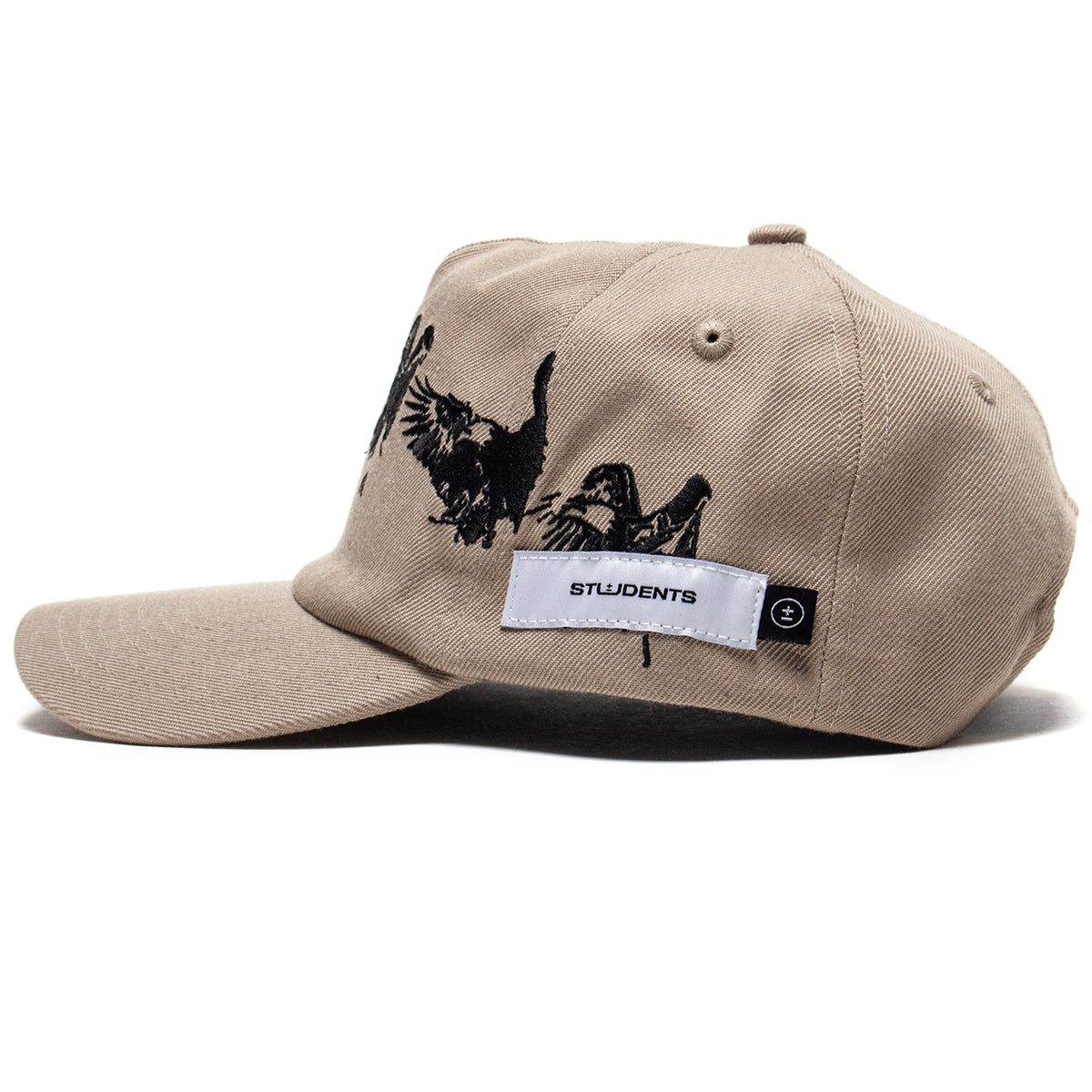 Students - Sequence Snapback Hat
Color : Sand
Materials : 100% Cotton Twill
Satin lining
5-panel construction
Semi unstructured
Embroidered graphics
Snapback closure
