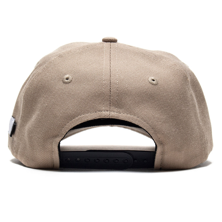 Students - Sequence Snapback Hat
Color : Sand
Materials : 100% Cotton Twill
Satin lining
5-panel construction
Semi unstructured
Embroidered graphics
Snapback closure