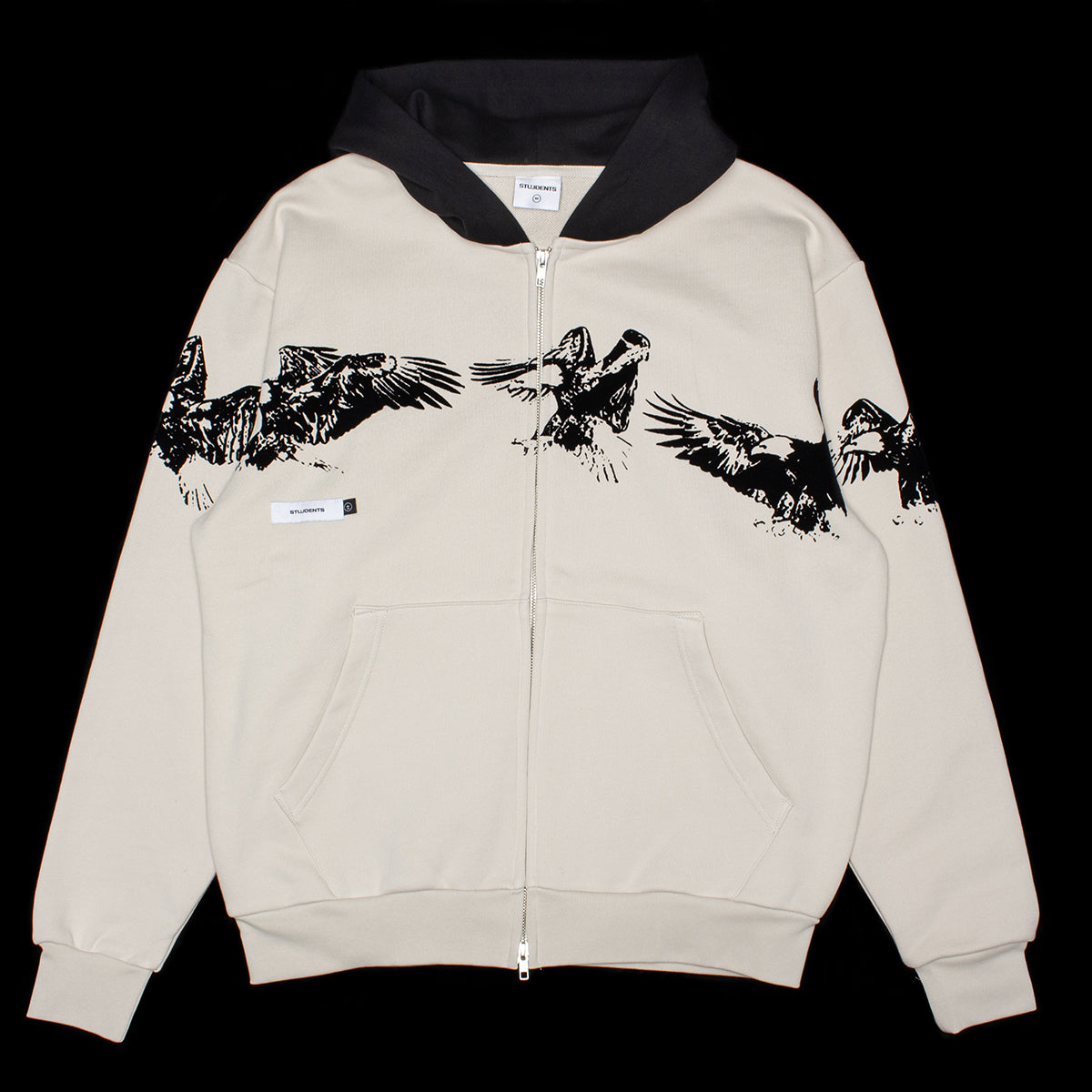 Students - Sequence Fleece Zip Hoodie
Color : Cream
Materials : 100% Cotton