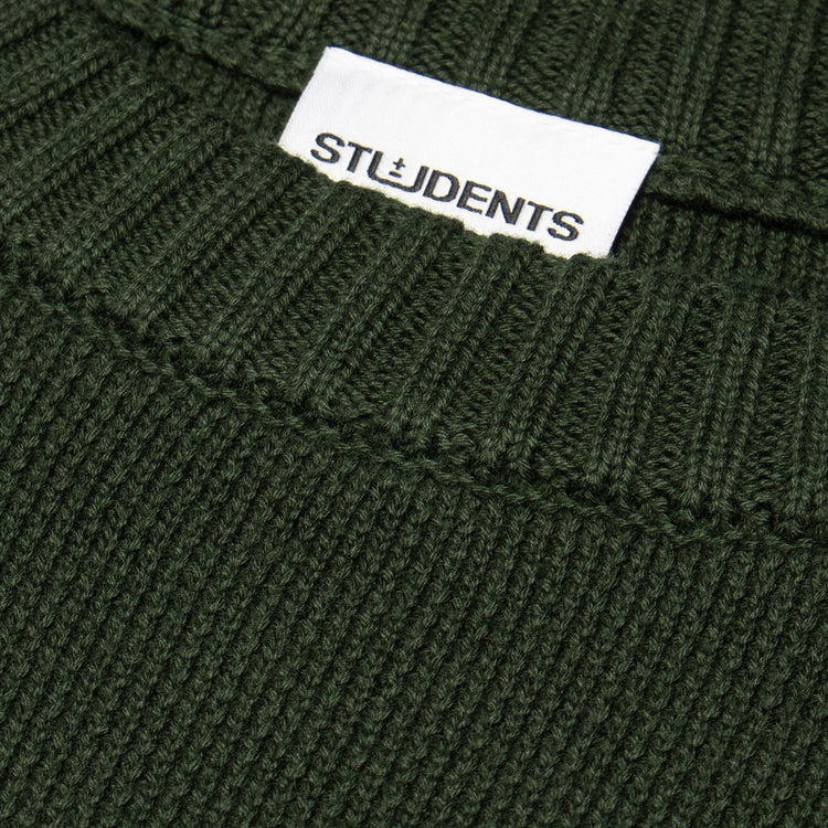 Students - Oakridge Knit Crew Sweater
Color : Pine
Materials : 100% Cotton