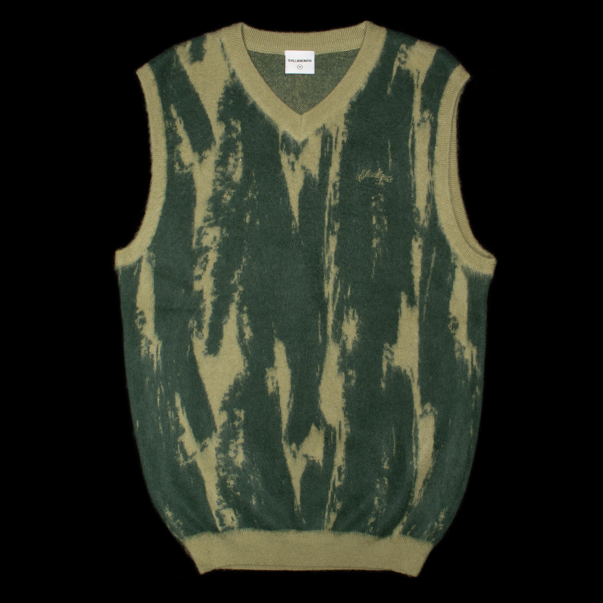Students - Cimarron Knit Vest Sweater
Color : Military
Materials : 60% Wool / 40% Mohair