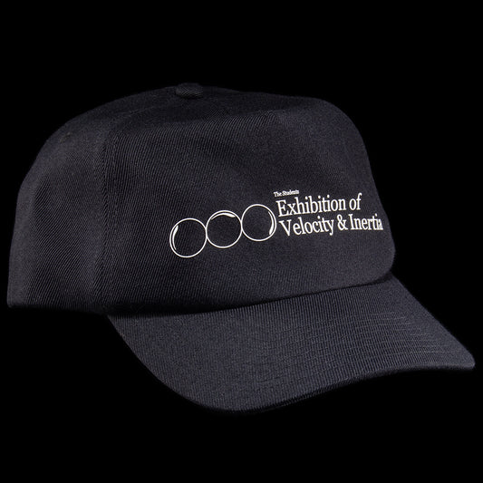 Students - Velocity &amp; Inertia Snapback Hat
Color : Black
Materials : Acrylic / Wool Blend
Satin lining
5-panel construction
Semi unstructured
Mid profile crown height
Screen-printed graphics
Snapback closure