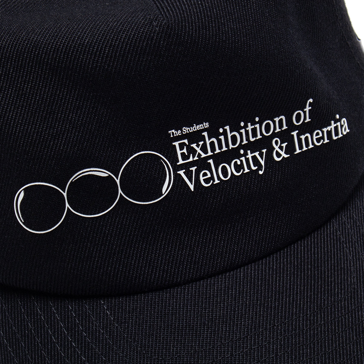 Students - Velocity &amp; Inertia Snapback Hat
Color : Black
Materials : Acrylic / Wool Blend
Satin lining
5-panel construction
Semi unstructured
Mid profile crown height
Screen-printed graphics
Snapback closure
