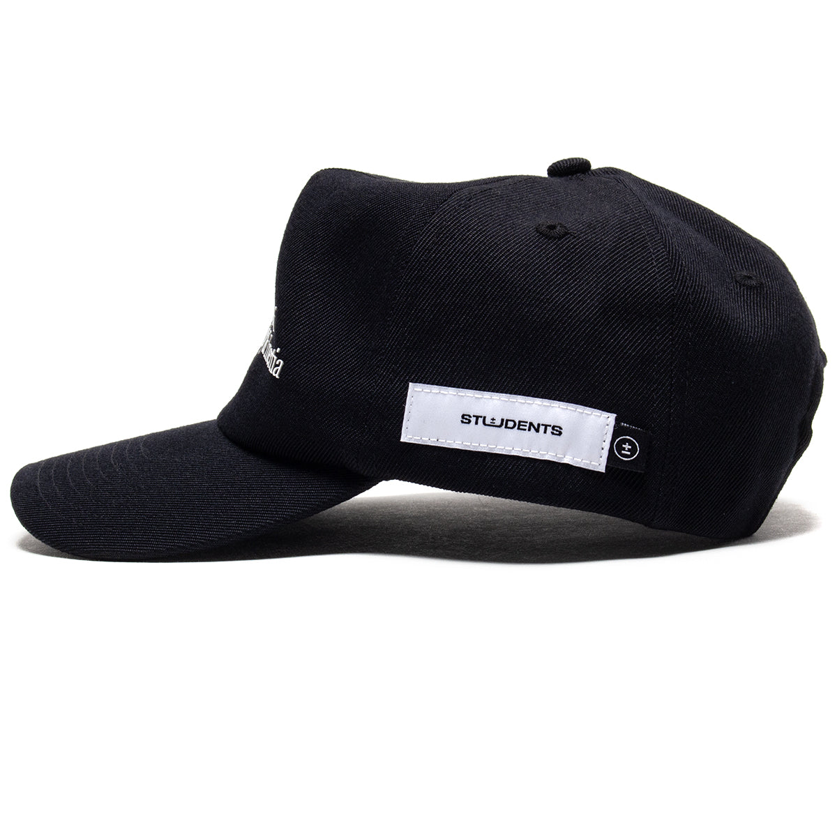 Students - Velocity &amp; Inertia Snapback Hat
Color : Black
Materials : Acrylic / Wool Blend
Satin lining
5-panel construction
Semi unstructured
Mid profile crown height
Screen-printed graphics
Snapback closure