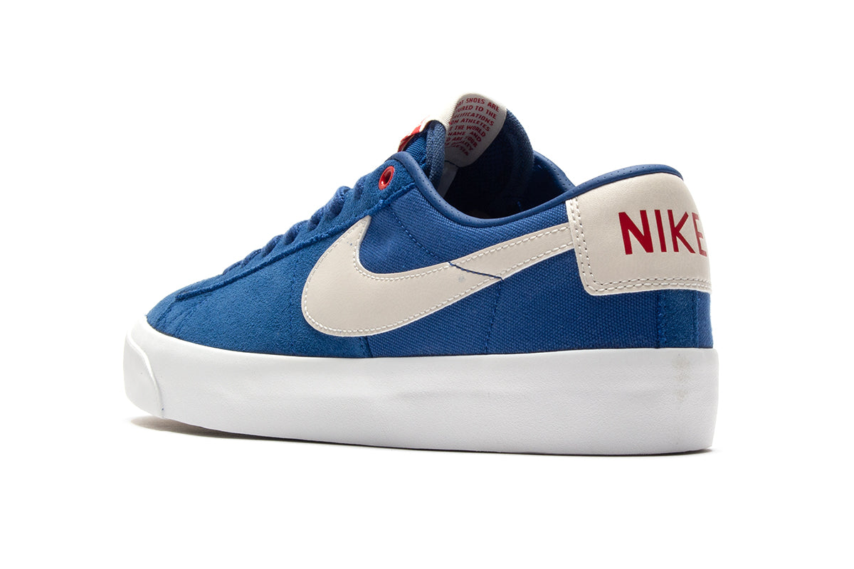 Nike SB | Zoom Blazer Low Pro Style # DC7695-403 Color : Court Blue / LT Orewood Brown