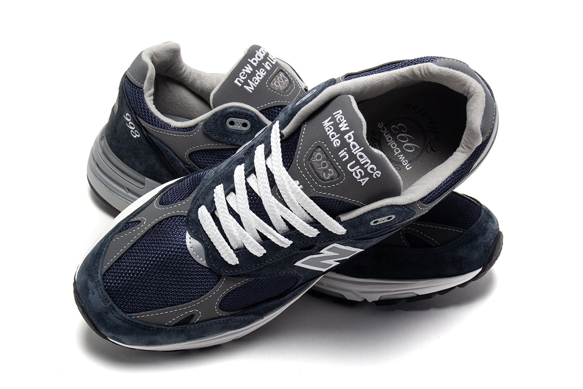New Balance - 993
Style # MR993NV
Color : Navy / Grey / White