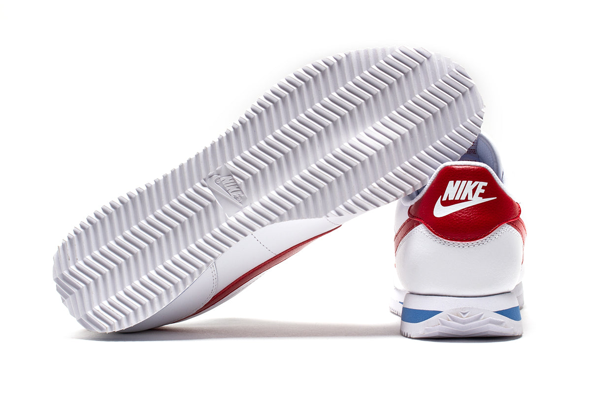 Nike | Cortez
Style # DM4044-108
Color : White / Varsity Red / Varsity Blue