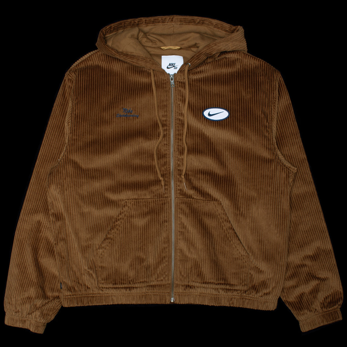 Nike SB | Corduroy Zip-Up Jacket
Style # FV7393-281
Color : LT British Tan / Armory Navy