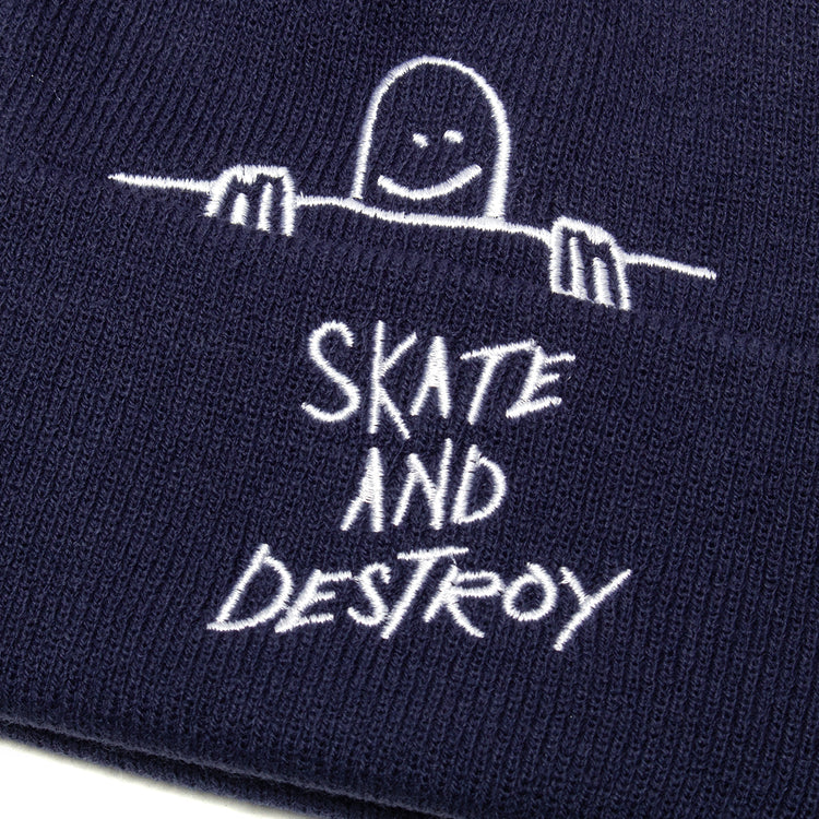 Thrasher - Gonz Sad Fold Beanie
Color : Navy
Materials : 100% Acrylic