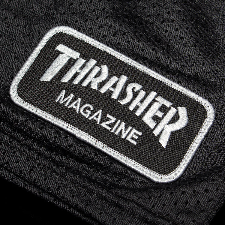 Thrasher - Thrash &amp; Burn x Spitfire Replica Football Jersey
Color : Black
Materials : 100% Polyester
V-neck collar