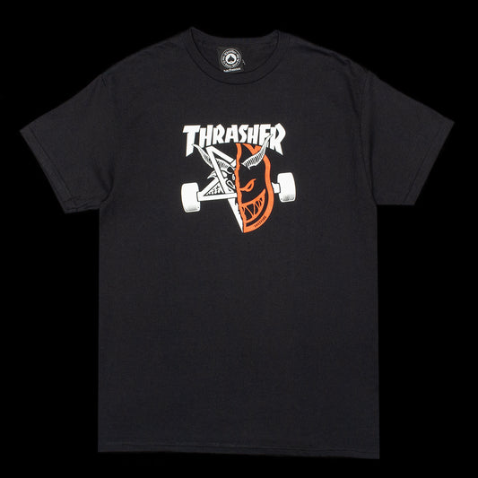 Thrasher - Thrash &amp; Burn x Spitfire T-Shirt
Color : Black
Materials : 100% Cotton