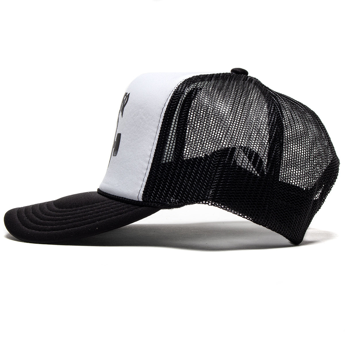 Thrasher - Thrash &amp; Burn Trucker Hat
Color : Black / White
Materials : 100% Acrylic