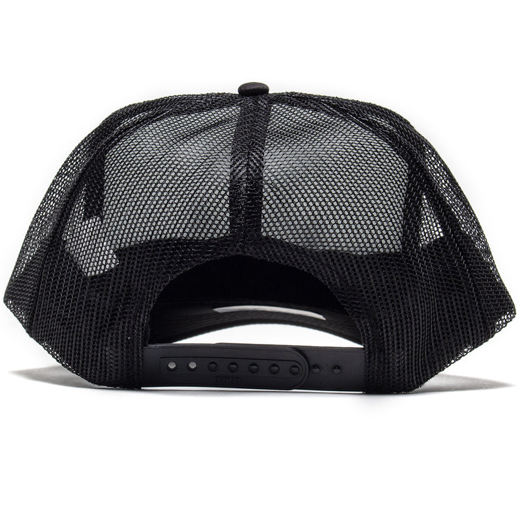 Thrasher - Thrash &amp; Burn Trucker Hat
Color : Black / White
Materials : 100% Acrylic
