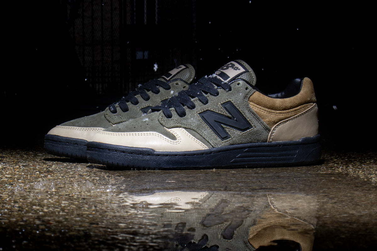 New Balance Numeric | 480 x 8FIVE2
Style # NM480EFT
Color : Olive / Tan