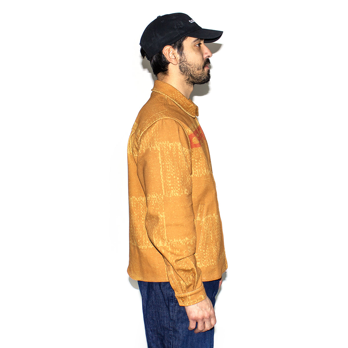 Carpet Company | Checker Zip-Up Jacket Color : Orange