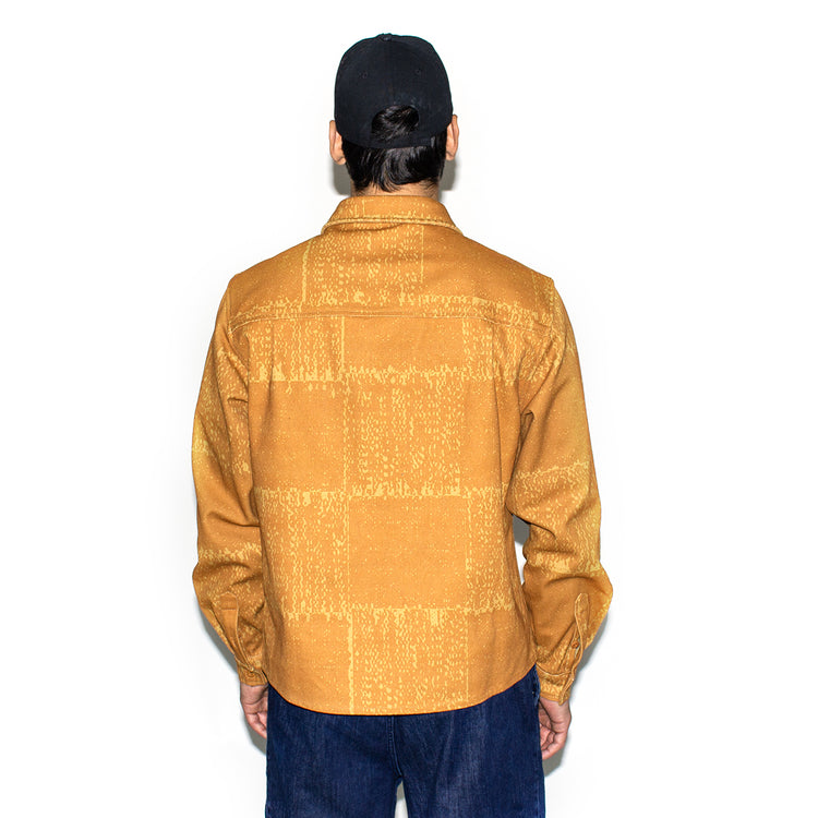 Carpet Company | Checker Zip-Up Jacket Color : Orange