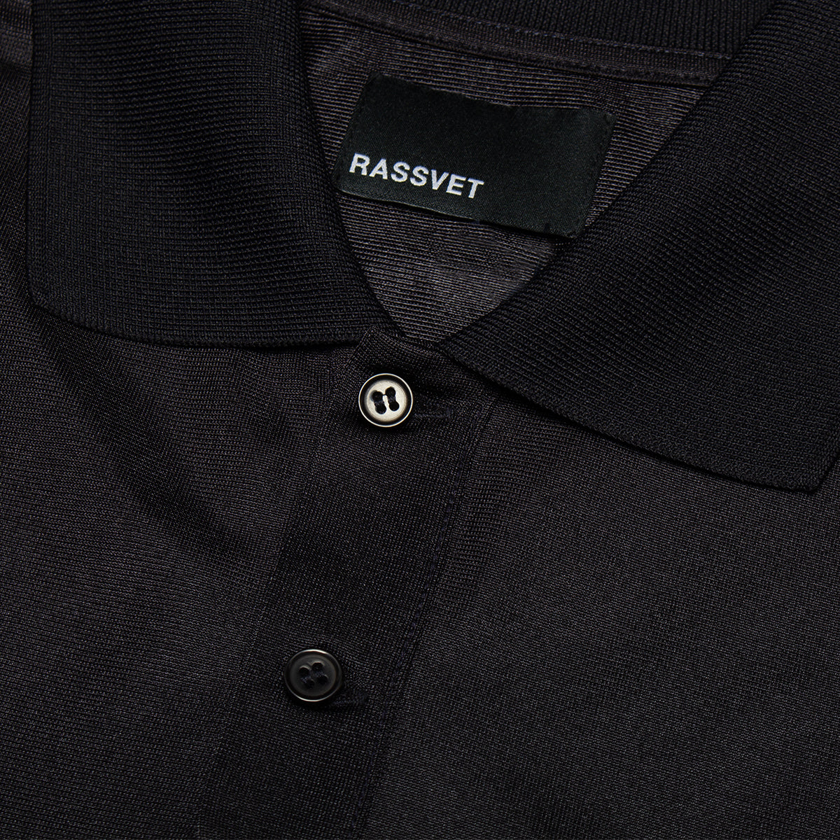 Rassvet - Swan Mesh L/S Polo
Color : Black