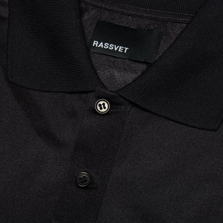 Rassvet - Swan Mesh L/S Polo
Color : Black