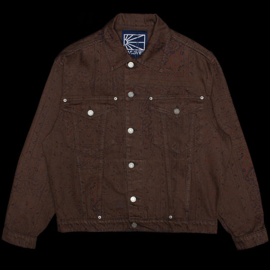 Rassvet - Sun Dyed Allover Printed Denim Jacket
Color : Multi