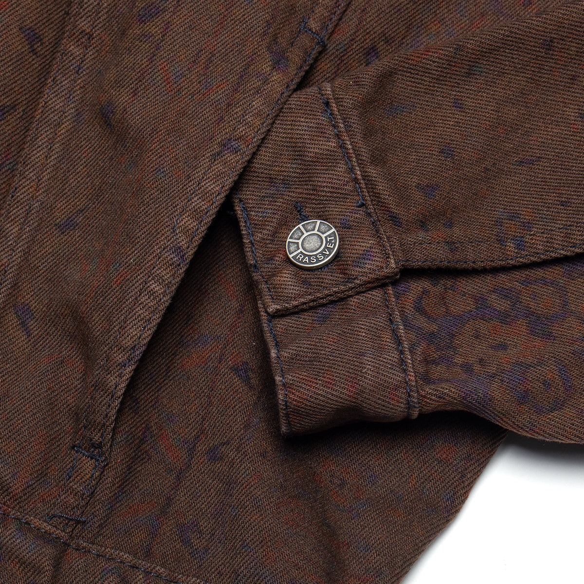 Rassvet - Sun Dyed Allover Printed Denim Jacket
Color : Multi