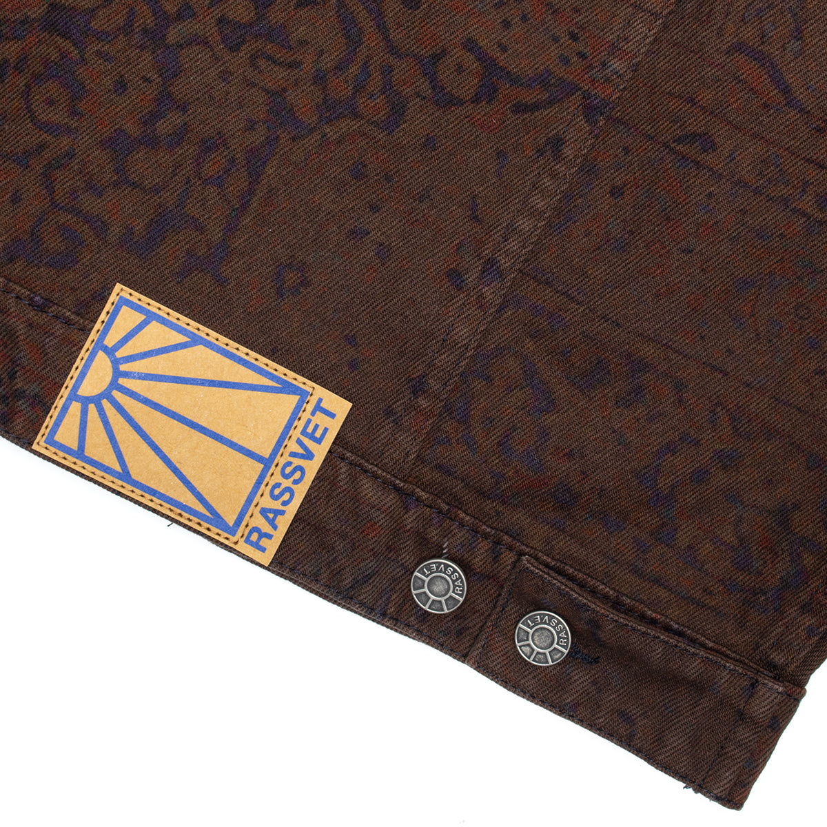 Rassvet - Sun Dyed Allover Printed Denim Jacket
Color : Multi