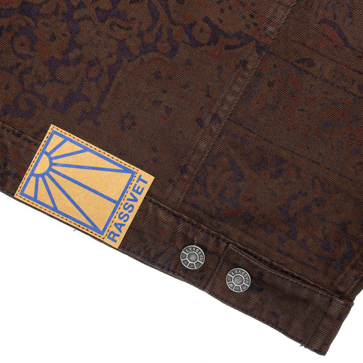 Rassvet - Sun Dyed Allover Printed Denim Jacket
Color : Multi