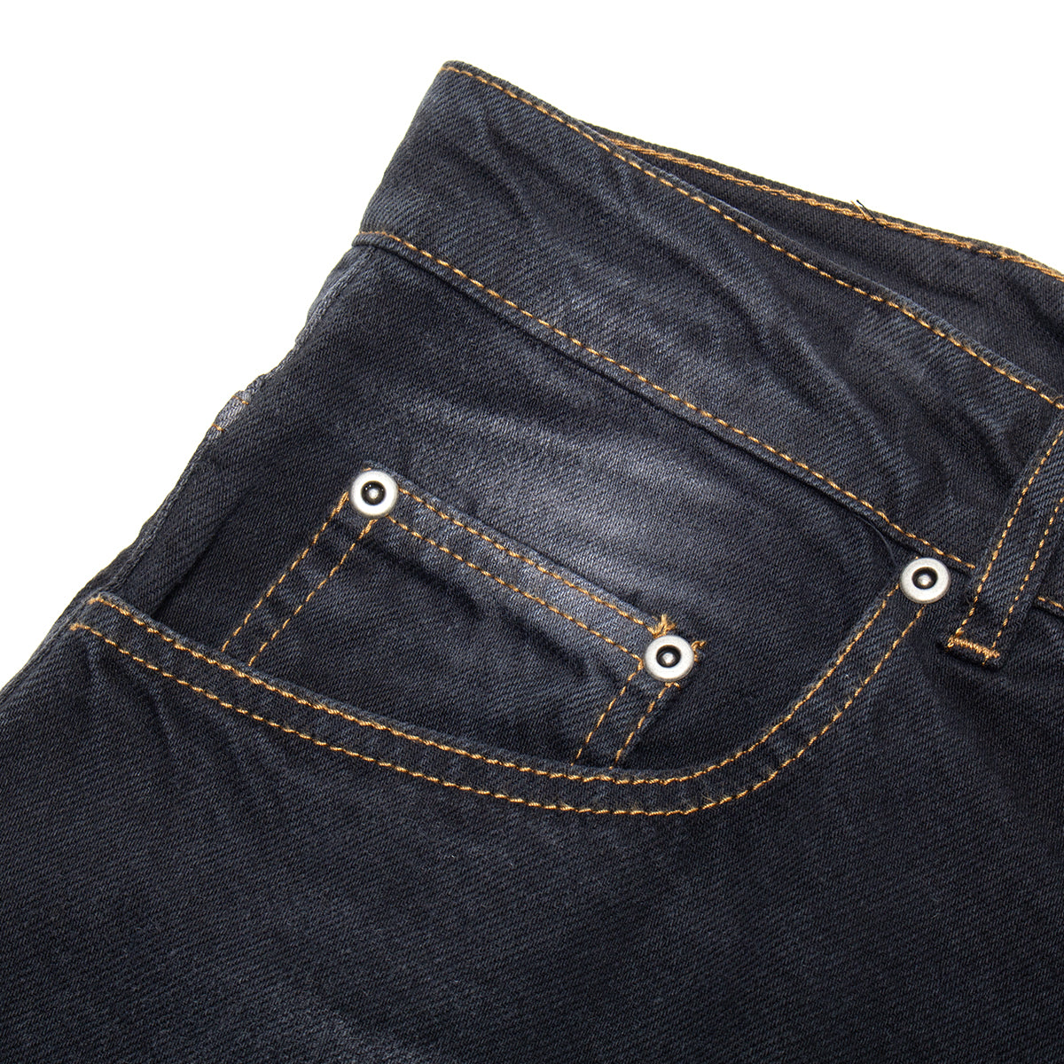 Rassvet - Sun Dyed Baggy Denim Shorts
Color : Black