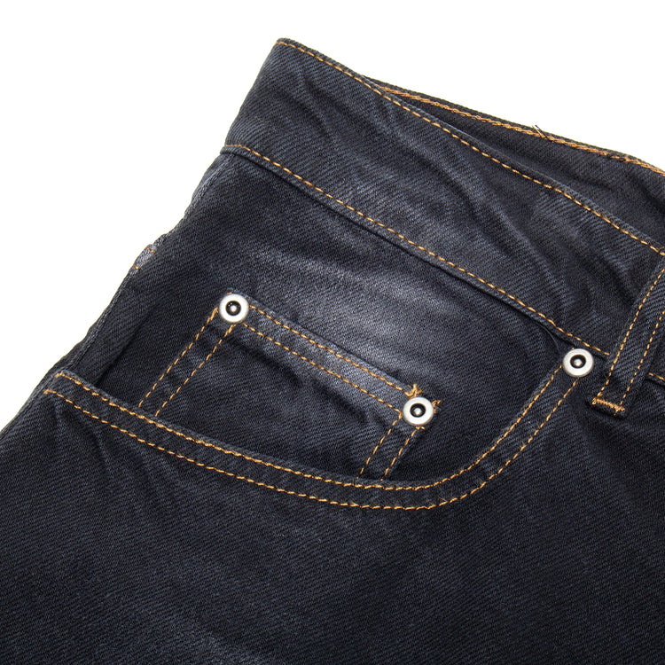 Rassvet - Sun Dyed Baggy Denim Shorts
Color : Black